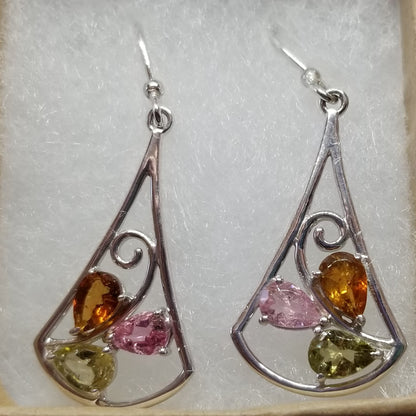 Tourmaline Dangle Earrings