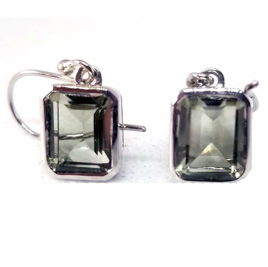 Green Amethyst Dangle Earring