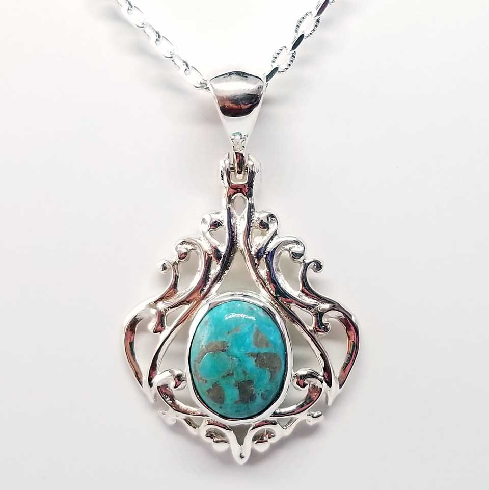 Filigree Turquoise Necklace