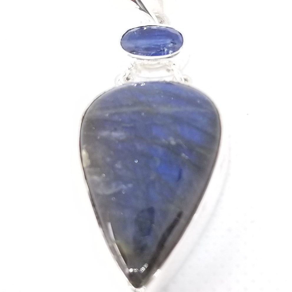 Labradorite Pendant accented with a Tanzanite gemstone