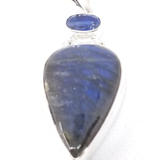 Labradorite Pendant accented with a Tanzanite gemstone