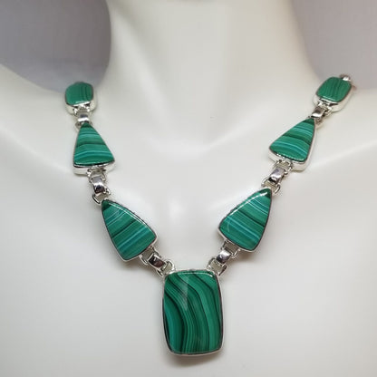 20" Malachite Statement Necklace