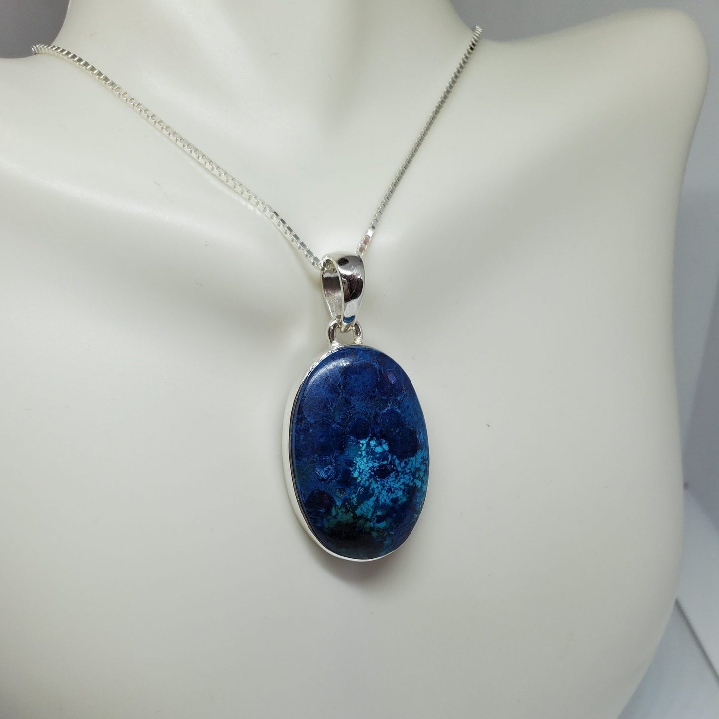 Oval Shattuckite Pendant