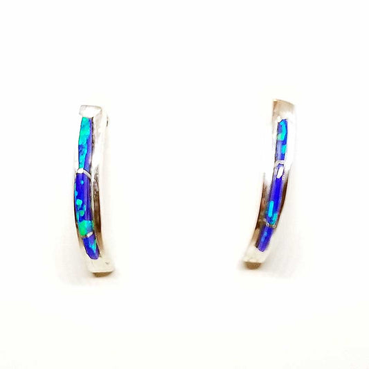 Native American Style Blue Opal Inlay