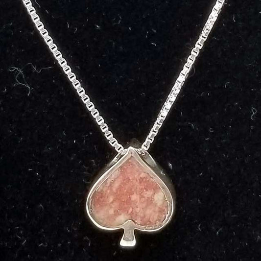 20" Pink Quartz with Silver Chain