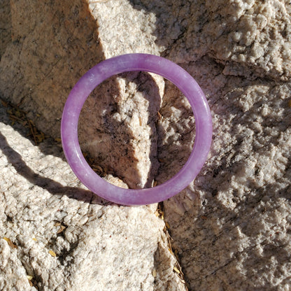 Rare Light Purple Jade Bangle Bracelet