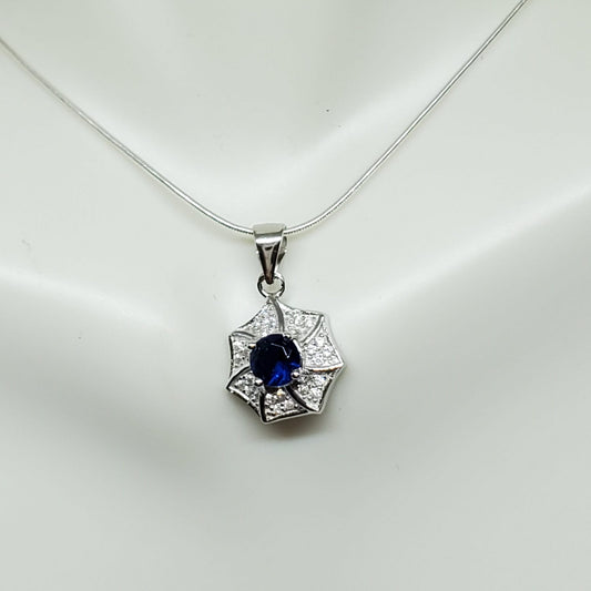 Crown Tanzanite Earring and Necklace Gift Set