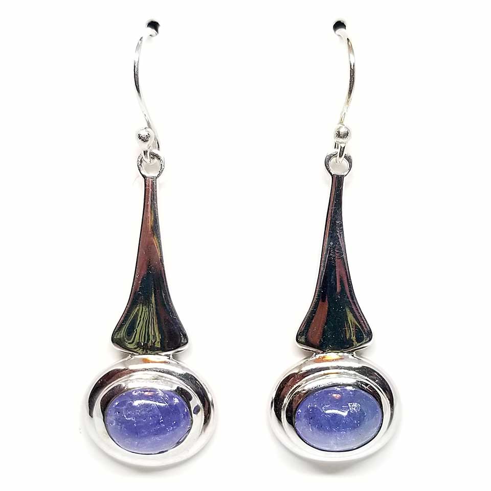 Tanzanite Cabochon Dangle