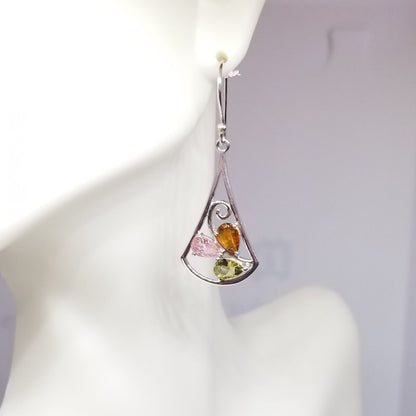 Tourmaline Dangle Earrings