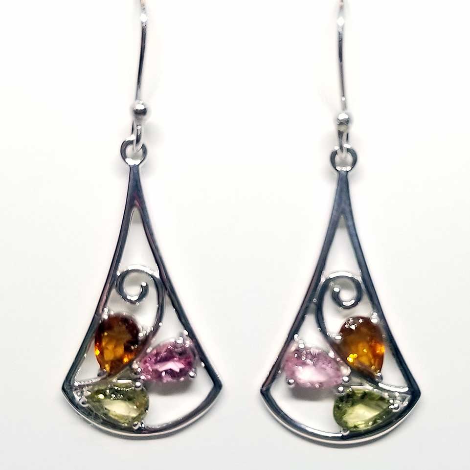 Tourmaline Dangle Earrings