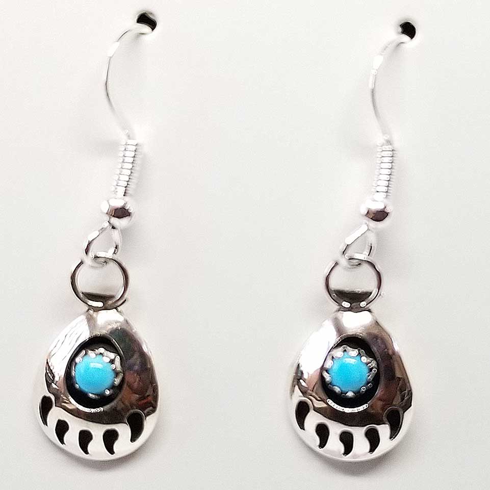 Turquoise Bear Paw Dangle