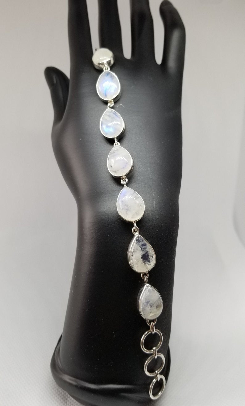 Moonstone Toggle Clasp Bracelet