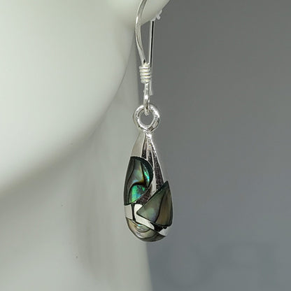 Abalone Teardrop  Earring and Necklace Gift Set